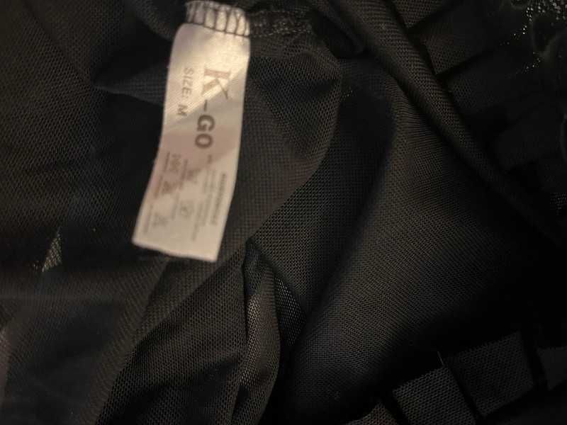 Koszulka nocna halka czarna tiulowa seksowna K-Go 36/38 S/M Walentynki