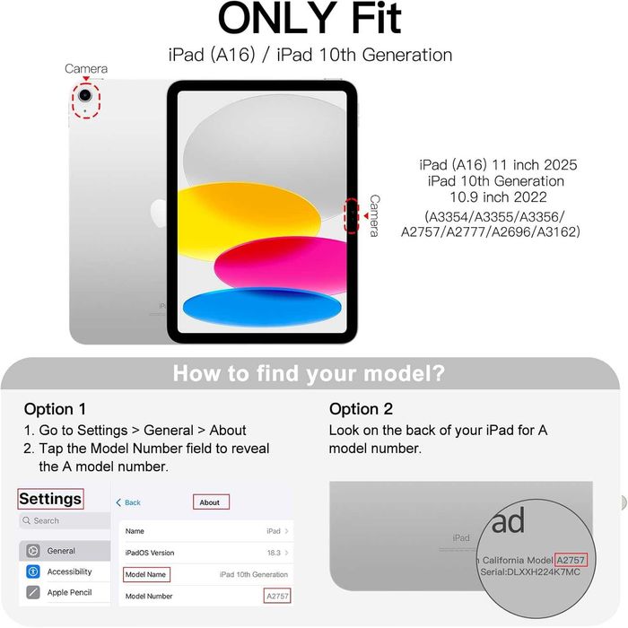 Nowy case JETech do iPada (A16) / iphone / etui / ochrona / A2413!