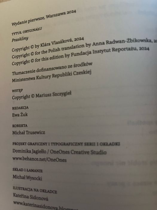 Klara Vlasakova Wyrwy literatura czeska