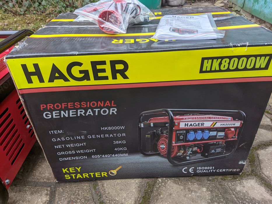 Бензогенератор Бензиновий генератор з електростартером і автозапуском