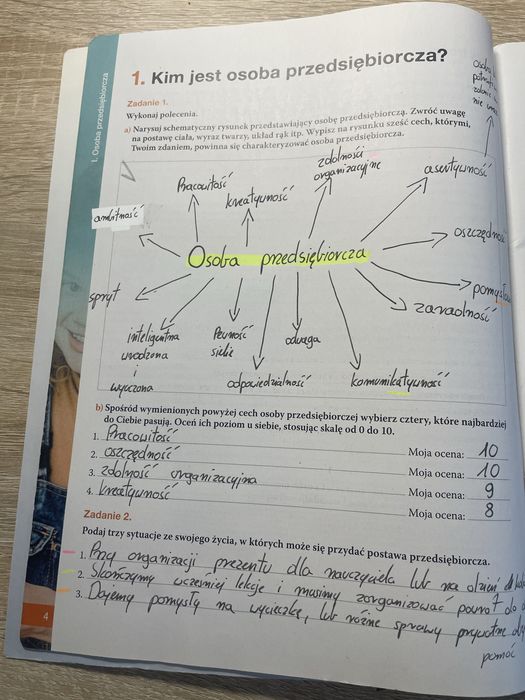 Karta pracy ucznia biznes i zarządzanie