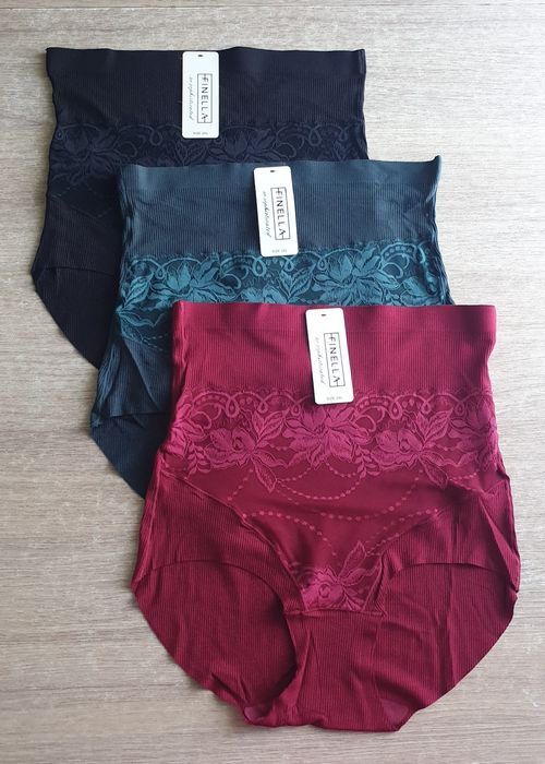 3× Wysokie Damskie majtki figi 2XL