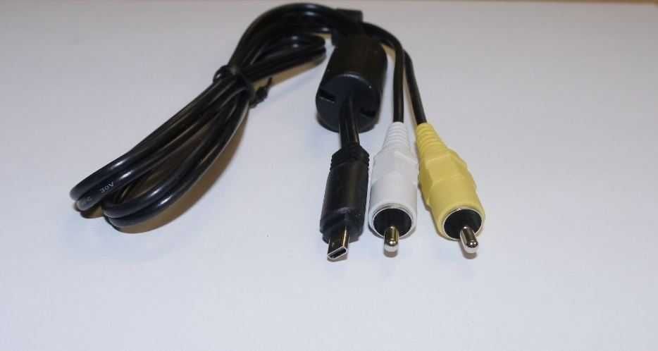 Kabel 2xRCA mini-USB 8pin/ kabel AV do kamer