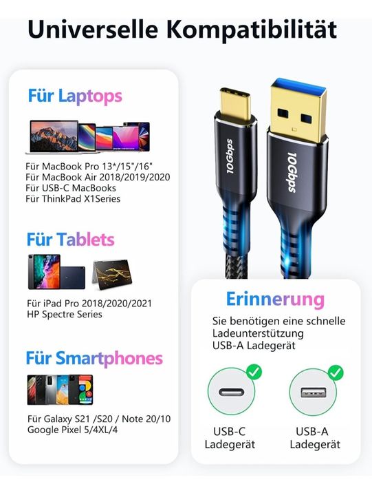 Kabel USB typu C