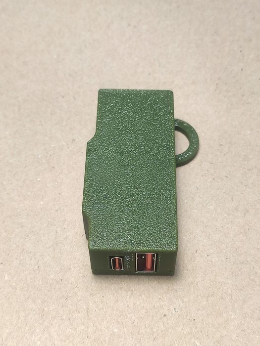 Адаптер XT60 - USB-C/USB-A для FPV батарей 2-6S, 45W з вольтметром