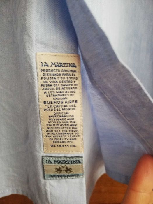 Koszula męska niebieska La Martina Polo 3XL