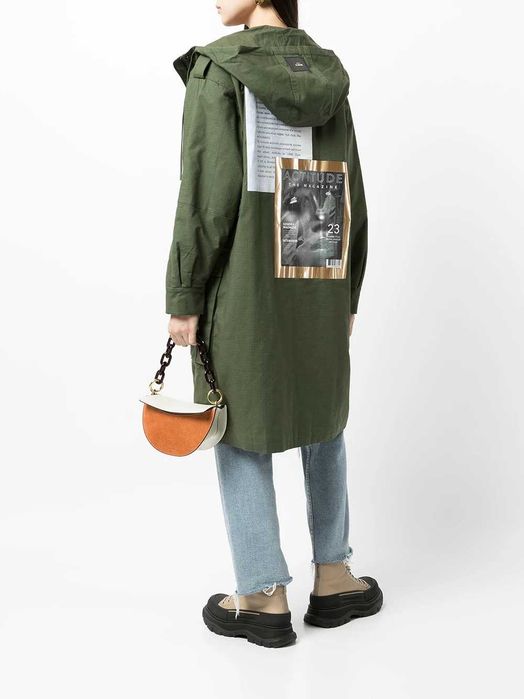 TWINSET graphic print parka jacket