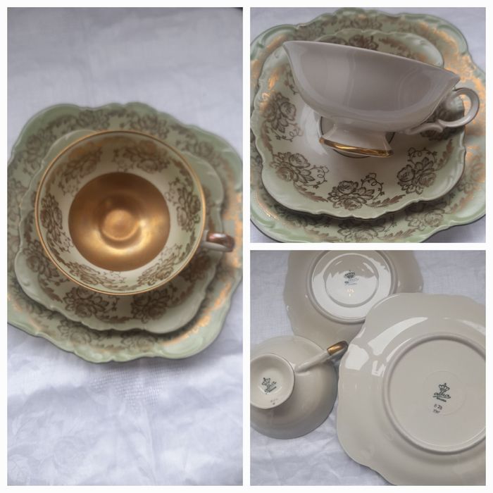 Фарфор розовый,молочник,Нахтман,Розенталь,рюмки,фруктовница,трио