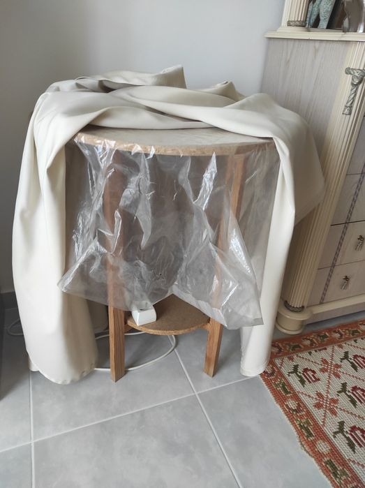 Camilha 60cm com tecido decorativo