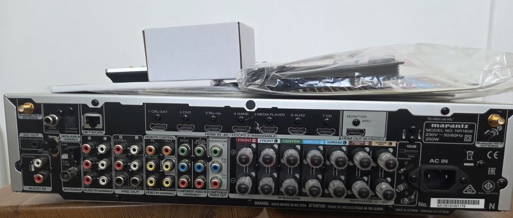 Amplituner sieciowy Marantz NR1609 Heos spotify wifi bt multiroom kino domowe