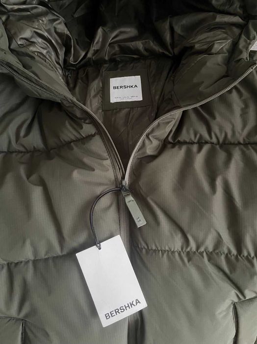 Kurtka puchowa Bershka pikowana vintage bomber