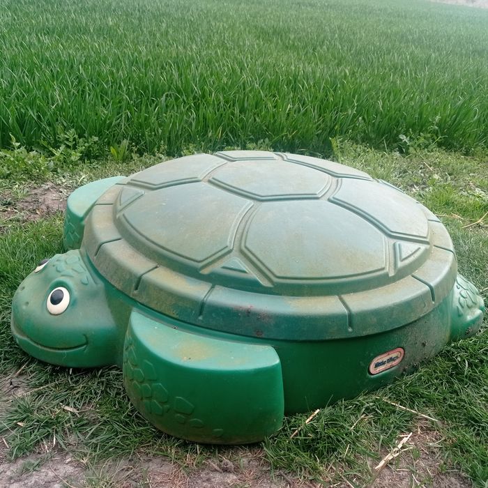 Piaskownica z pokrywą, Little Tikes, żółw