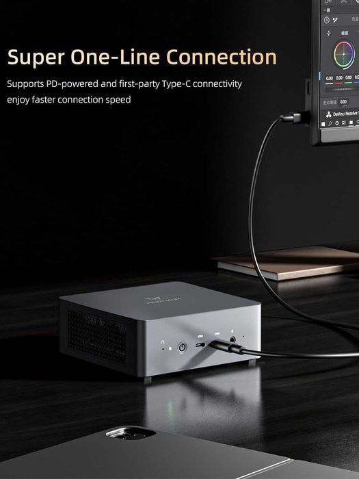 Mini PC AMD Ryzen 9 7940HS AMD Radeon 780M, 64Gb RAM 2 HDs 4 TB Nvme