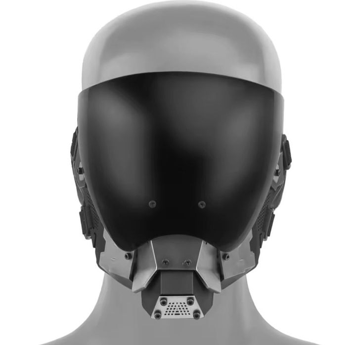 Маска панк киберпанк косплей для страйкбола пейнтбола, хеловина.