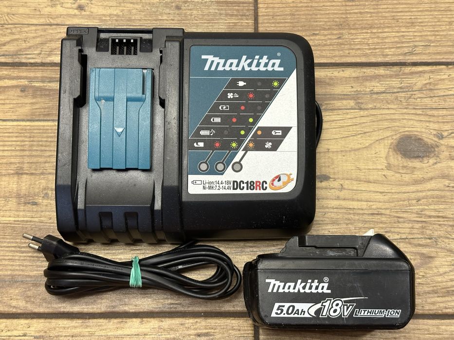 Zestaw Makita: bateria, akumulator 5Ah + szybka ładowarka DC18RC