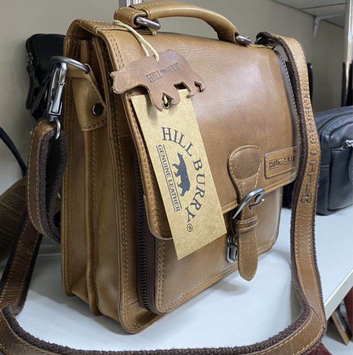 барсетка Кожаная мужская сумка Hill Burry  барсетка шкіряна