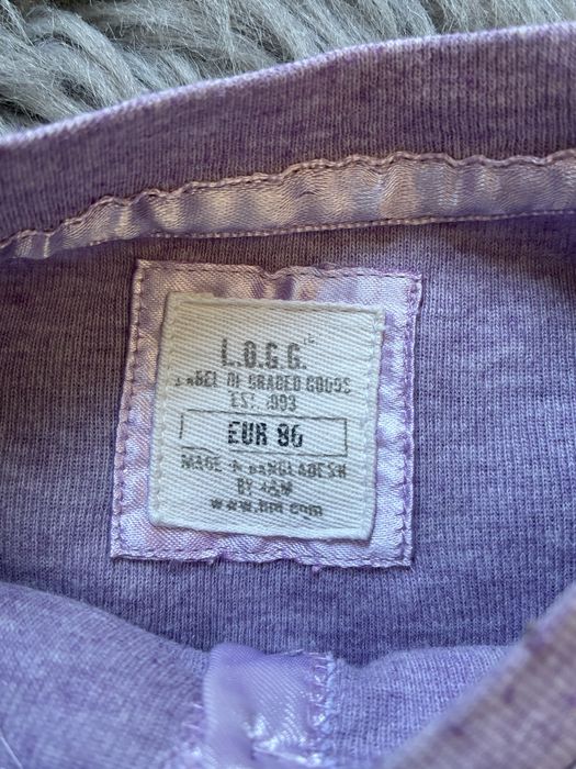 Bluzka koszulka z długim rękawem dziewczęca H&M 86