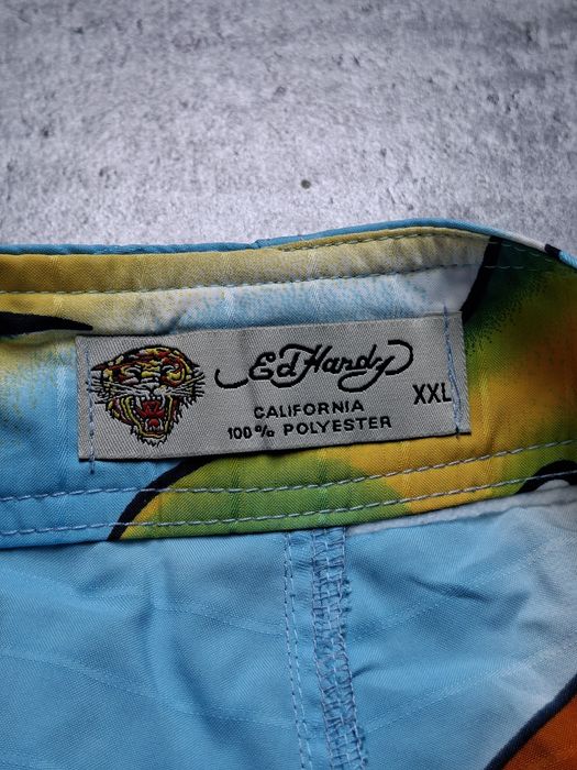 Ed Hardy Szorty Kąpielowe / Boardshorts Tiger Blue