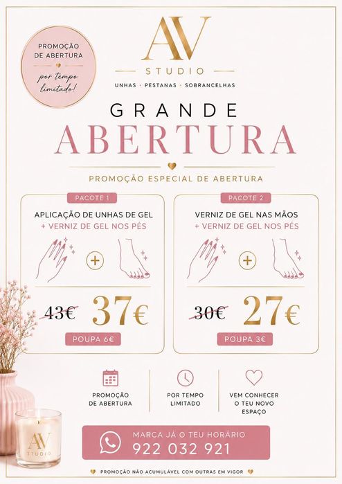 Unhas de gel - Abertura