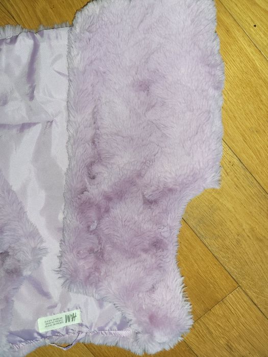 Futro futerko kamizelka H&M 134/140