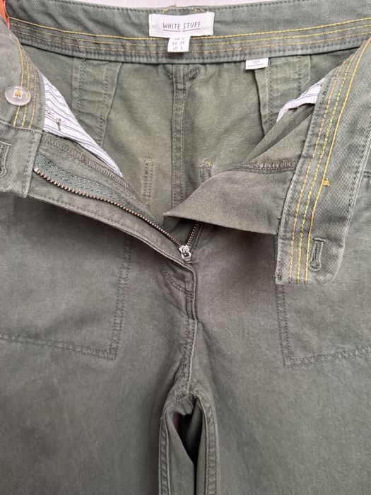 Джинси широкі, штани, хакі, White Stuff, wide leg, тренд, Вайт Стаф