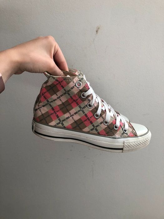 Trampki converse all star dlugie we wzorki roz.36