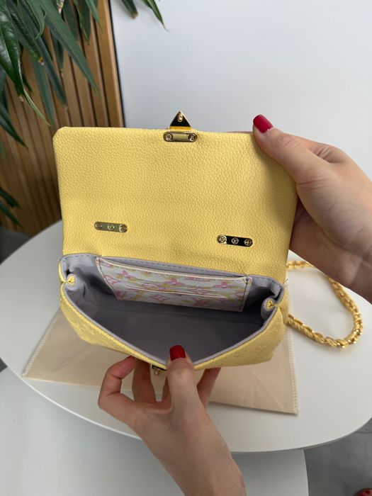 Сумка Louis Vuitton / сумочка луї віттон жовта рожева