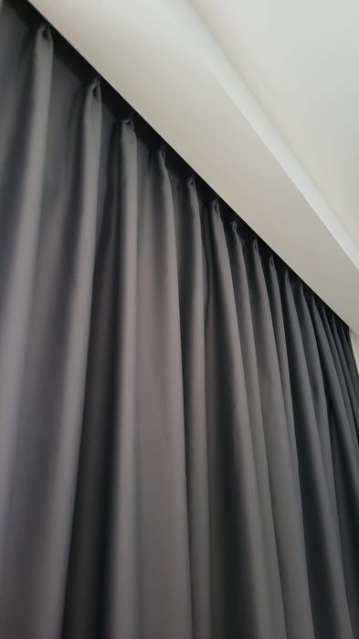 Zasłony na haczykach flex, blackout Dekoria
