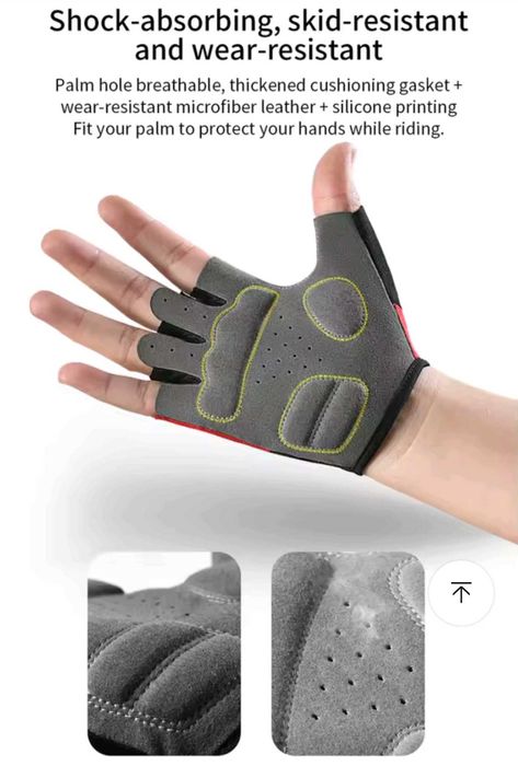 Rękawice VILICO A0123-G krótkie r.L,sport,L+P,do9cm,hulajnoga,rower