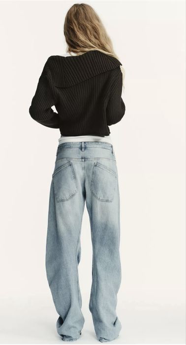 Джинси Zara з низькою посадкою і зміщеним швом
