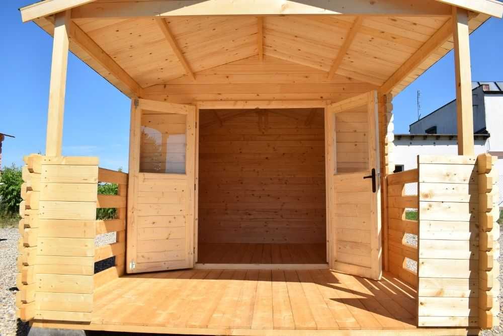 dostępny od ZARAZ solidny DOMEK letniskowy+taras*5x3*15 m2*ściany balik grubości aż 34mm