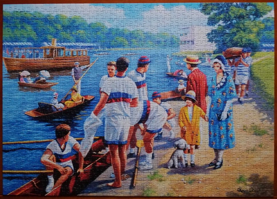 Puzzle FALCON de luxe 1000 - Rowing Regatta by Kevin Walsh kompletne