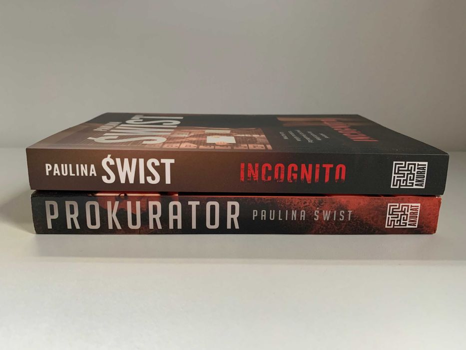 zestaw książek Paulina Świst - Prokurator i Incognito używane