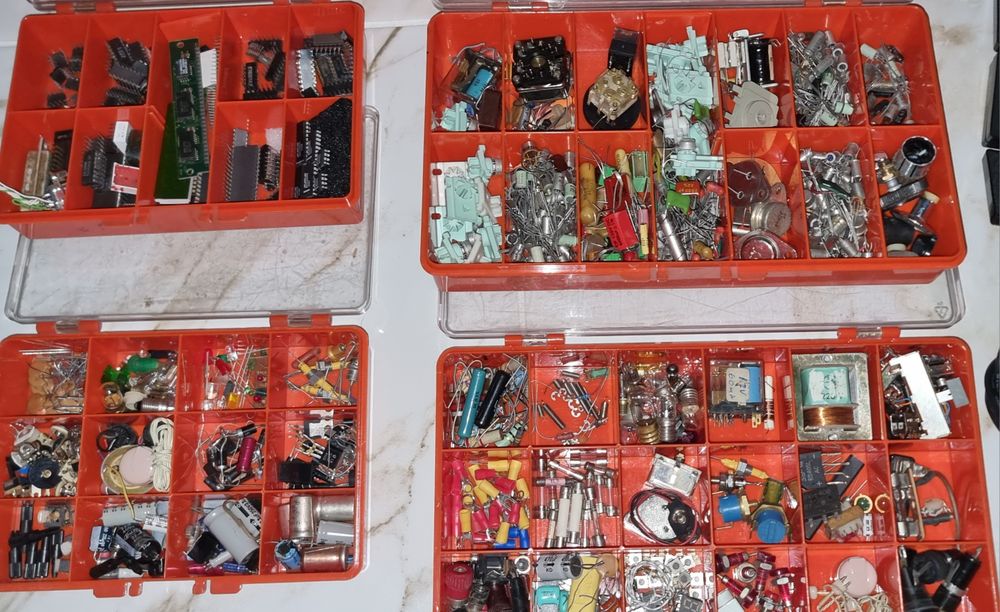 Large Lot of Electronic Components -- Thousands of Pieces!64586356357890123