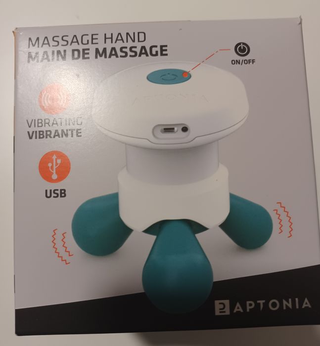 Aparelho massagem eletrónico vibratório - decathlon- novo64739151594754124