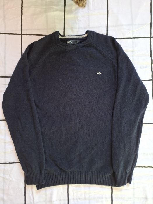 Granatowy sweter Easy(Matalan) 100% lambswool
