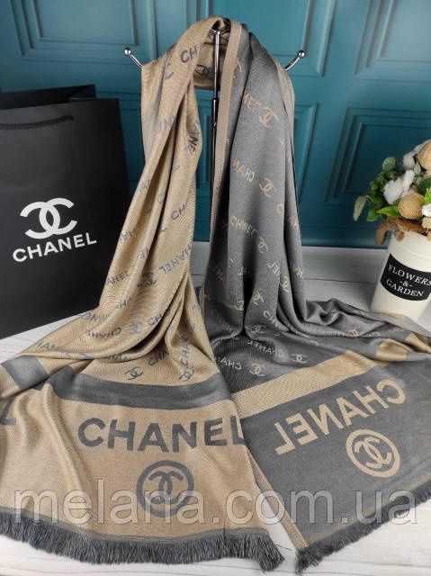 Шарф палантин платок Шанель Турция жіночий шарф