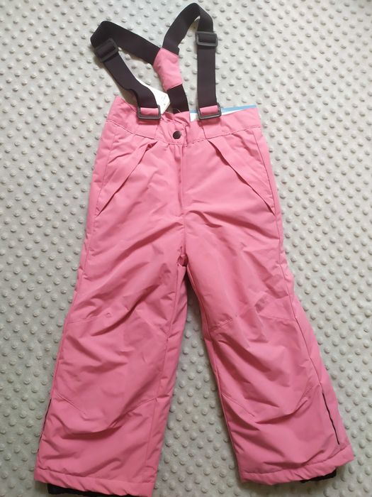 Dziecięce spodnie narciarskie 98/104 różowe dziewczęce Cleve