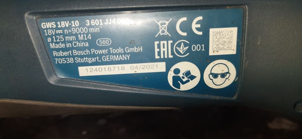 Bosch GWS 18V 10