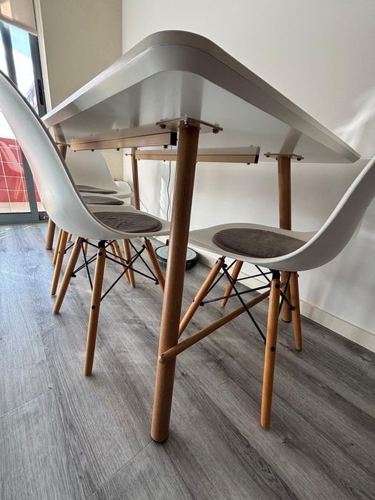 Mesa de Cozinha branca (160X90x75cm)