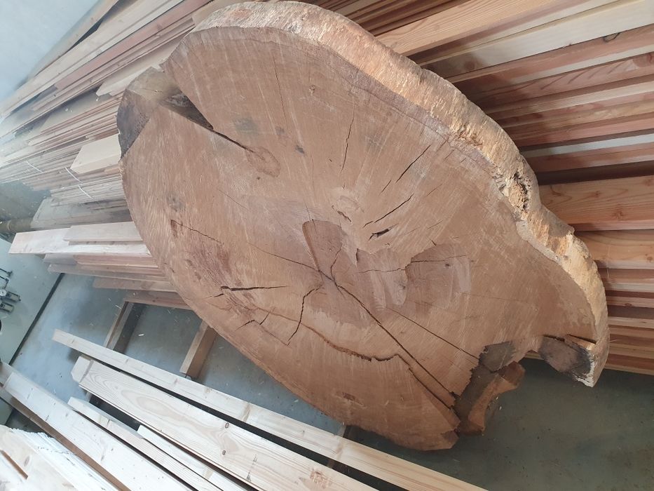 Plaster dębu na stół kawowy pod żywicę