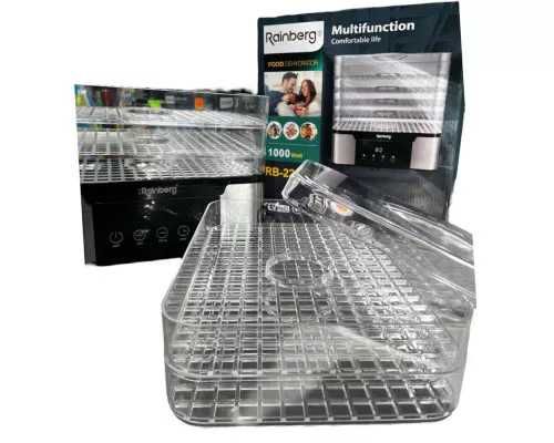 Електрична сушарка для овочів і фруктів 1000 ВТ потужна на 5 підонів