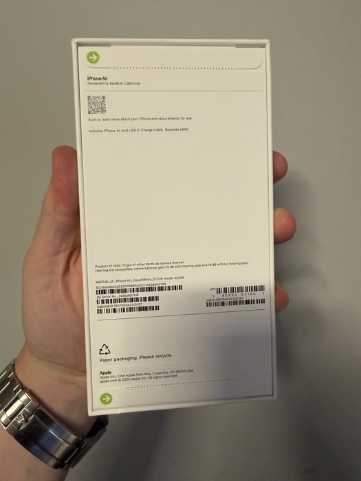 Apple iPhone 17 Air 512GB Cloud White (e-Sim) (MG1G4)