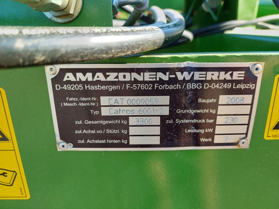 Brona talerzowa talerzówka Amazone catros 6 metrów