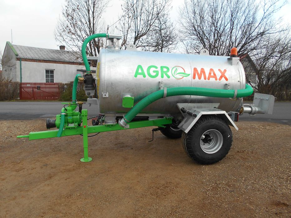 WÓZ ASENIZACYJNY/ beczkowóz/ wóz na gnojowicę AGROMAX węże/aplikator