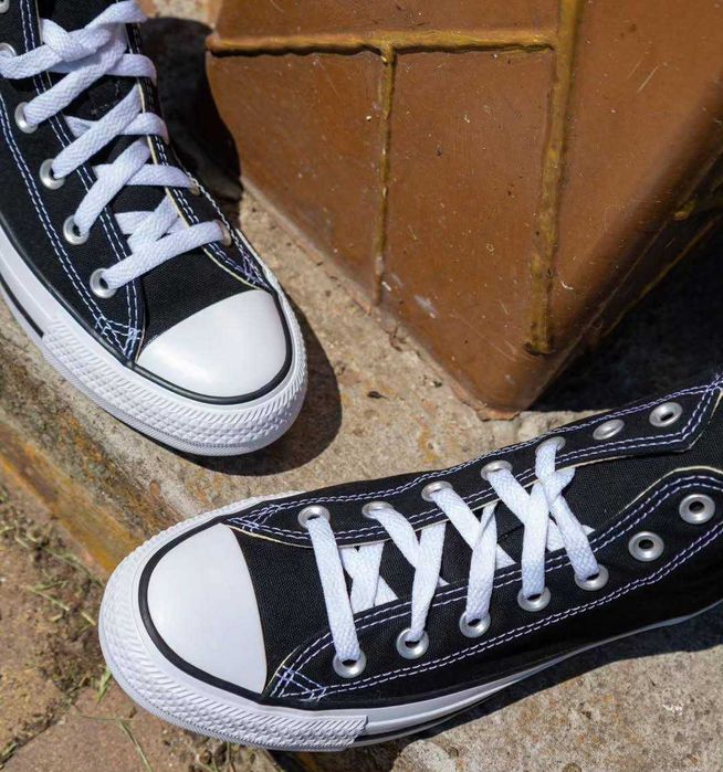 Converse Chuck Taylor All Star Hi Black Чорні конверси високі класика