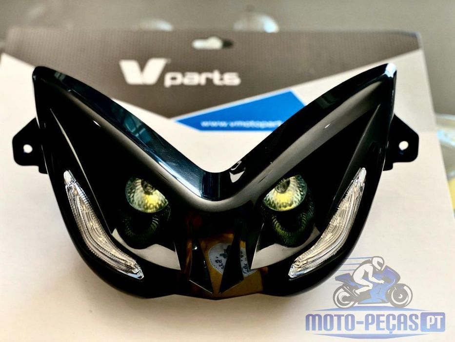 mica farol led, preto  universal
