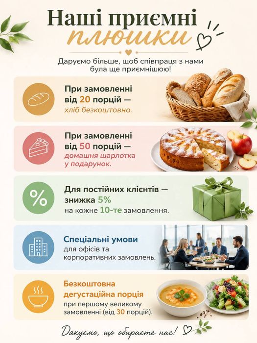 Готові домашні обіди