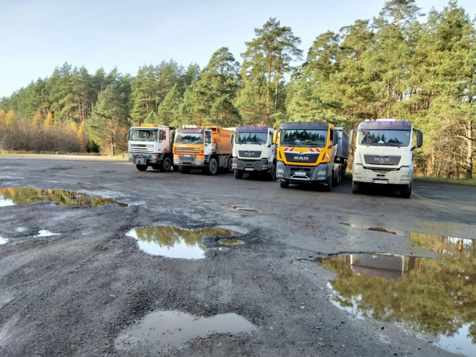 Usługi Transportowe Wywrotką Naczepą Wanną Wozidło Transport Czterośka
