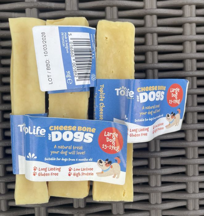 Kość Serowa Ser Himalajski Gryzak Serowy dla Psa  L  3 sztuki